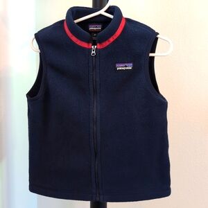 Patagonia 3T fleece vest in dark blue